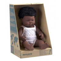 African Boy 38cm Miniland Doll
